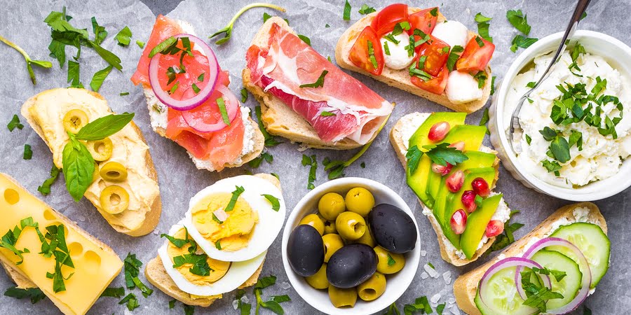 lanche rápido e fácil para a noite