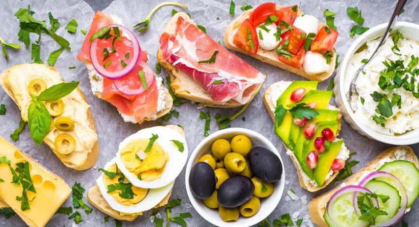 lanche rápido e fácil para a noite