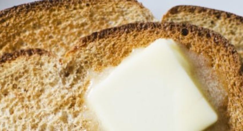 Toast with meltin butter